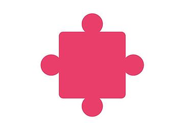 Puzzleteil pink
